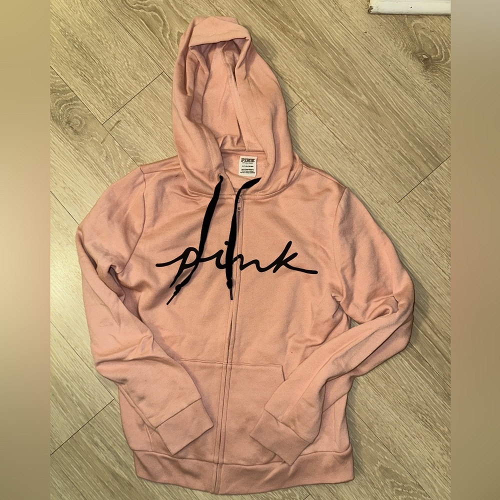 PINK Victoria's Secret Pink and Black Sweatshirt